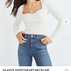 Veronica Bears rib knit Gladys top